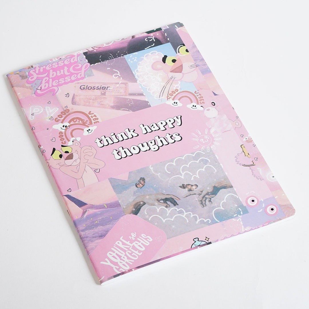 كشكول النمر الوردي 60 ورقة - متعدد الالوان