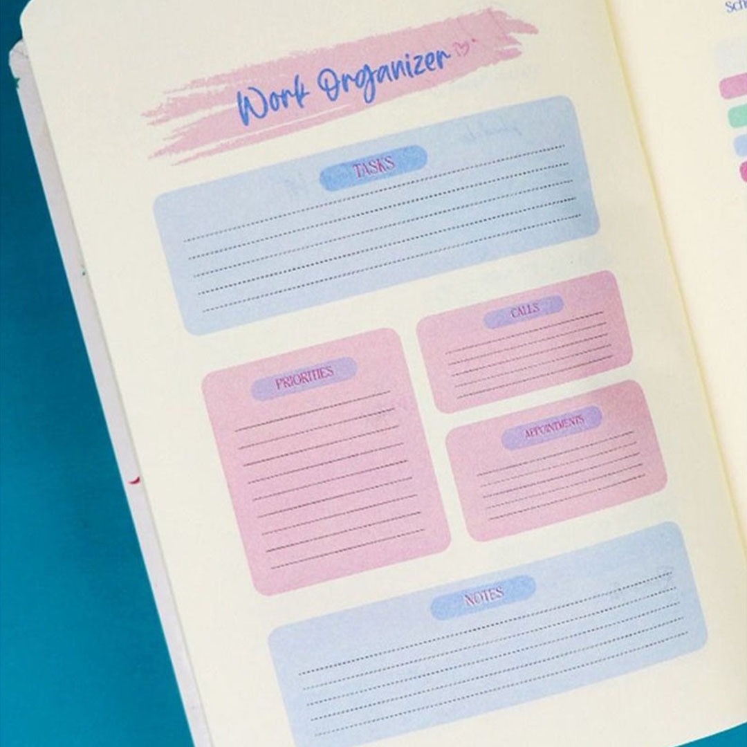 نوت بوك A5 ماربل 80 ورقة - أخضر مينت