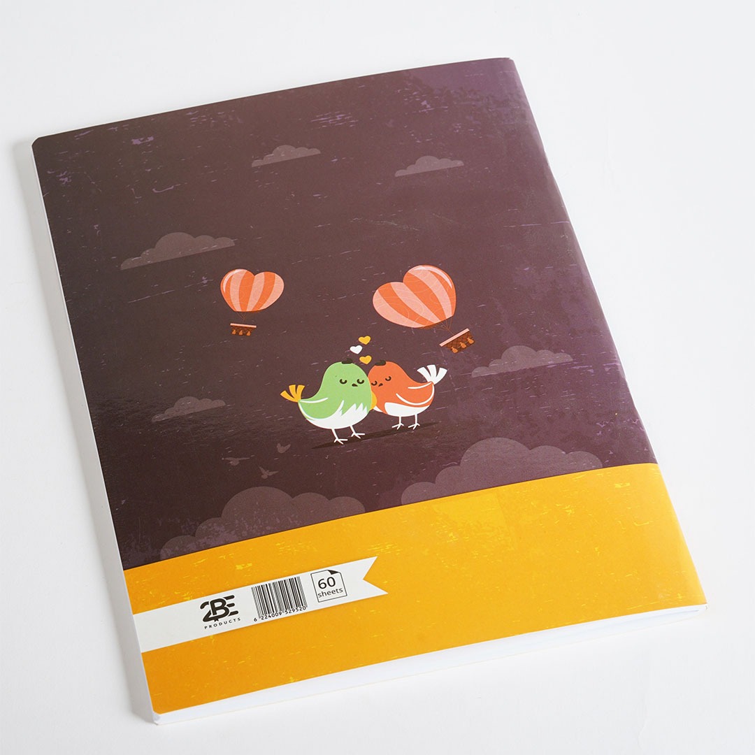 كشكول دبوس شكل بنت 60 ورقة - متعدد الالوان