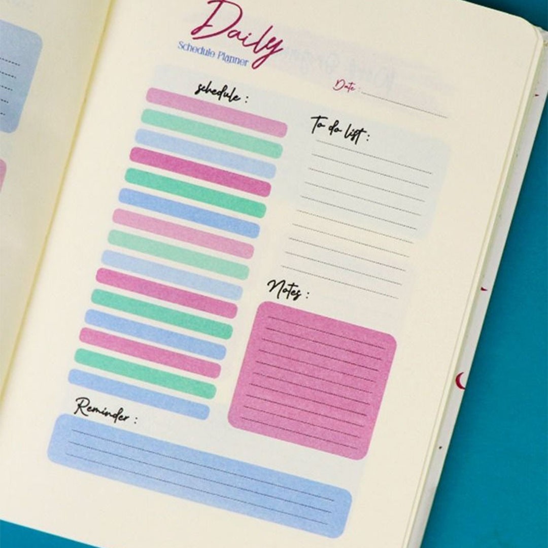 نوت بوك A5 ماربل 80 ورقة - أخضر مينت