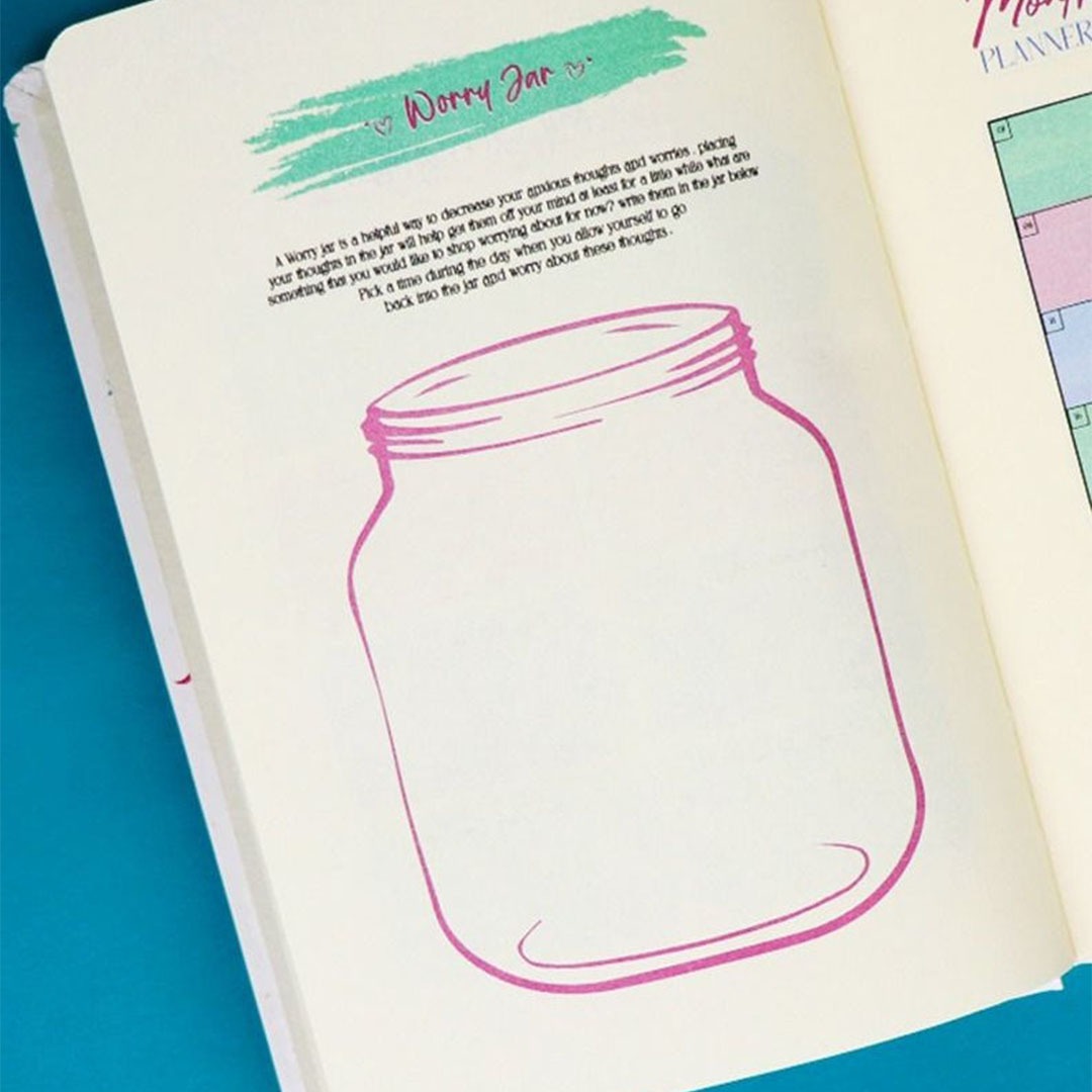 نوت بوك A5 ماربل 80 ورقة - أخضر مينت