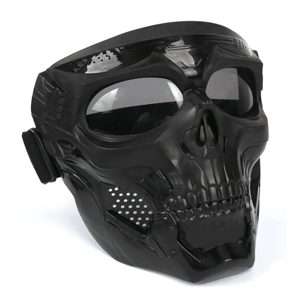 قناع وجه على شكل جمجمة - أسود