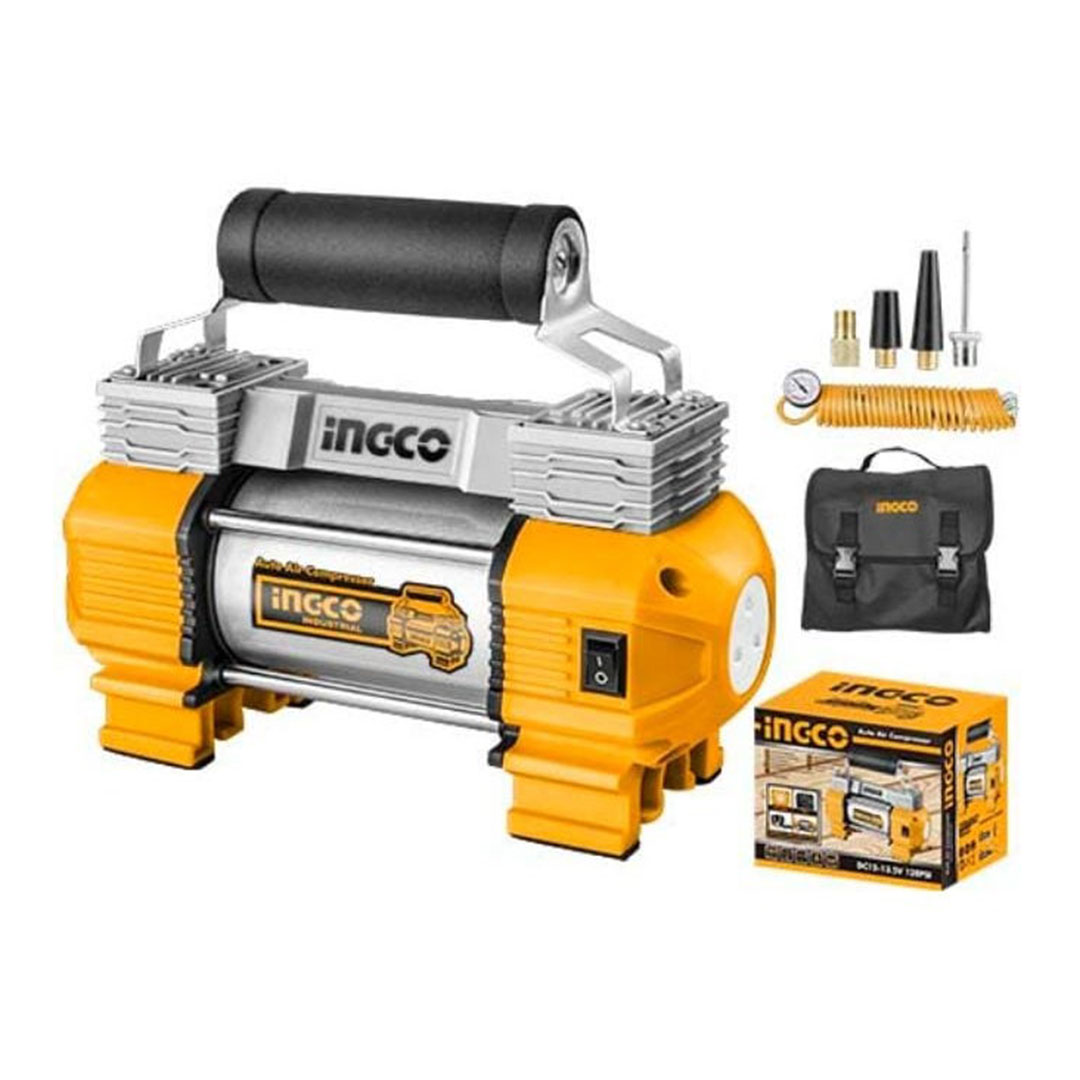 AAC2501 منفاخ هواء اتوماتيكي - 2 سلندر - أصفر/ فضي