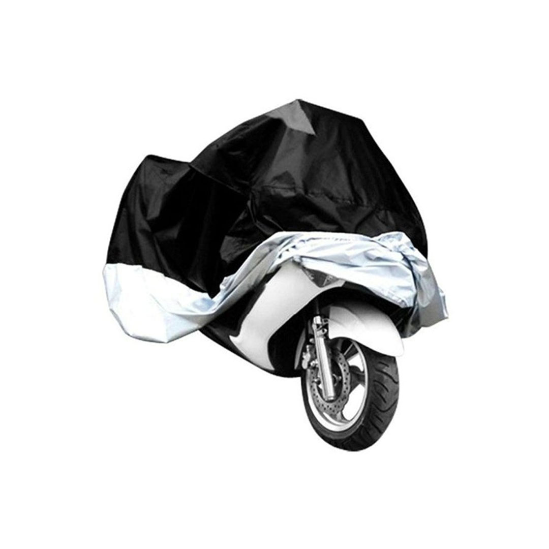 غطاء دراجة نارية ضد الماء XXL - فضي