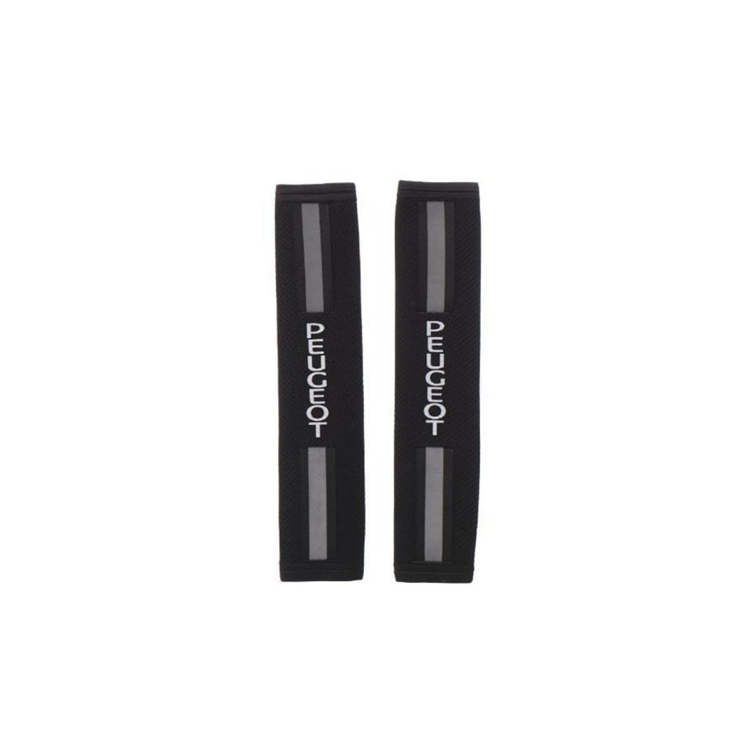 غطاء حزام الأمان للعربية -بيجو - أبيض/أسود