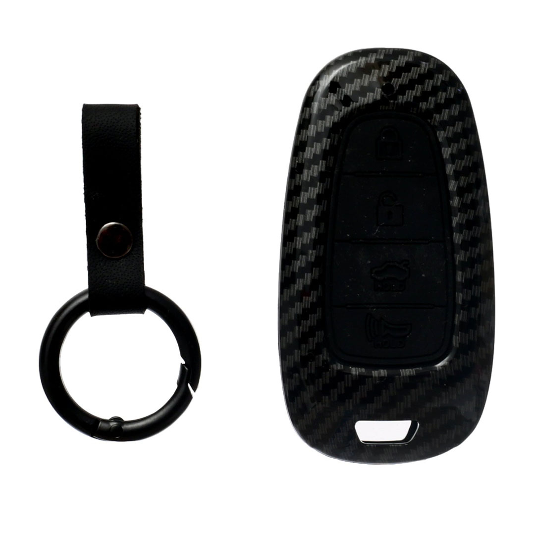 جراب مفتاح فاخر لهيونداي توسان - كربون - أسود