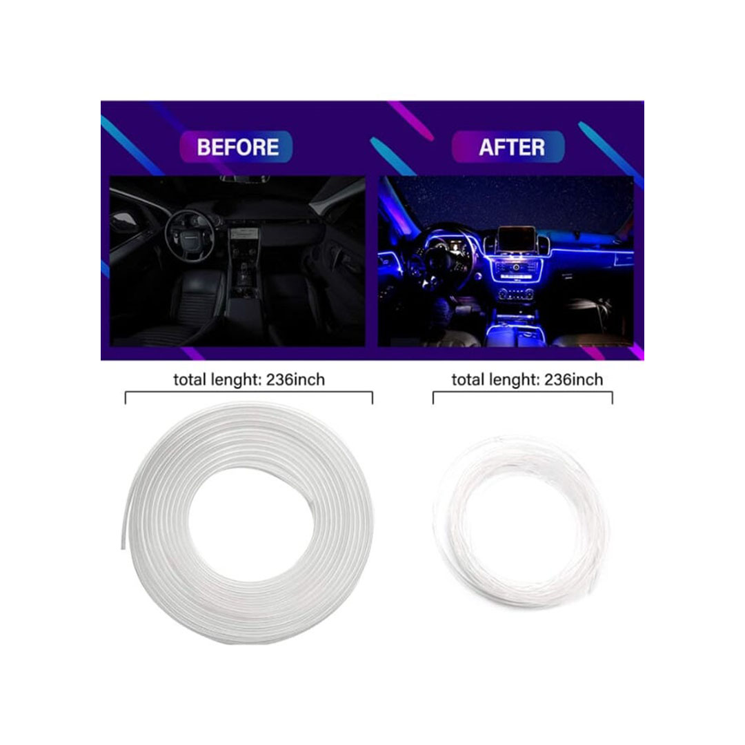 شريط ليد أبلكيشن 5 عين للسيارة - 6 متر - متعدد الالوان