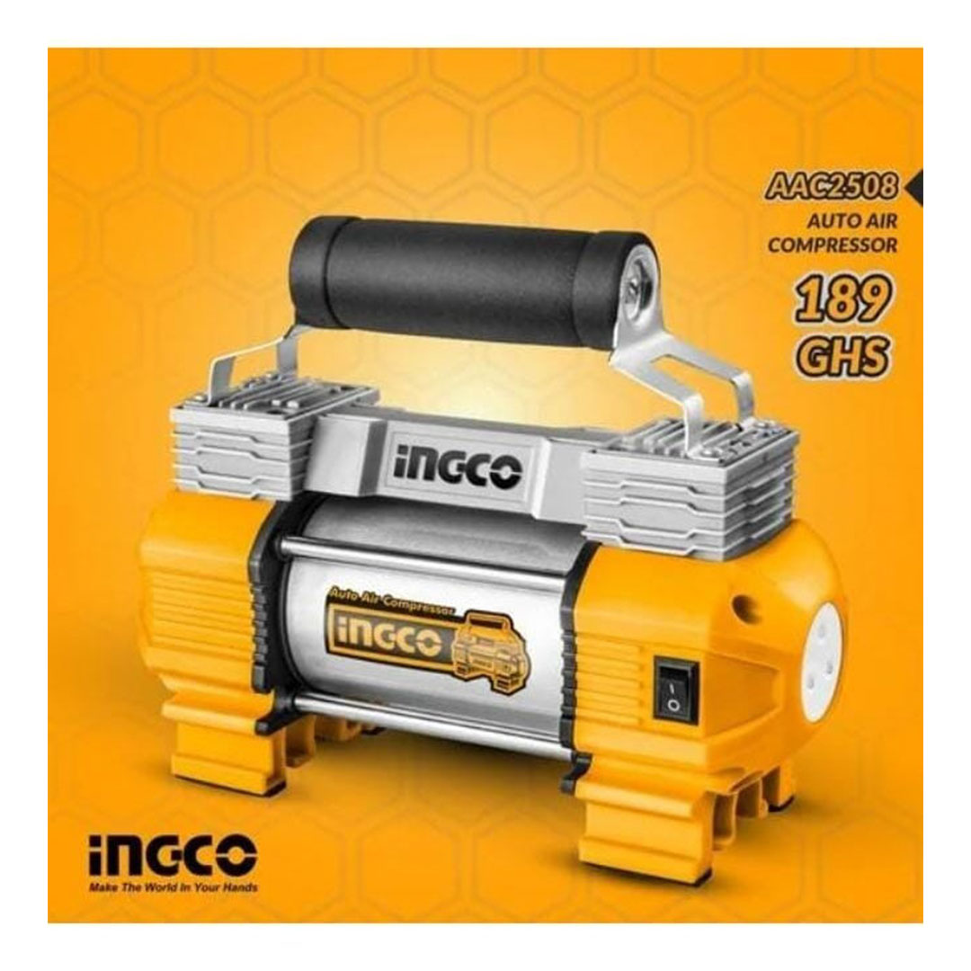 AAC2501 منفاخ هواء اتوماتيكي - 2 سلندر - أصفر/ فضي