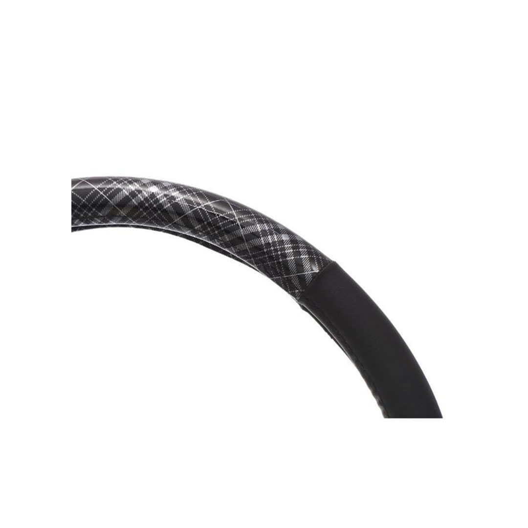 غطاء طارة دركسيون - أسود/فضي