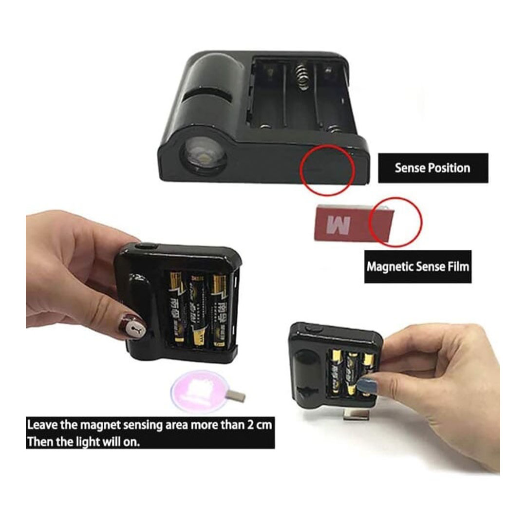 لوجو مضيئة LED لسيارة لفولكس واجن - 2 قطعة - أسود