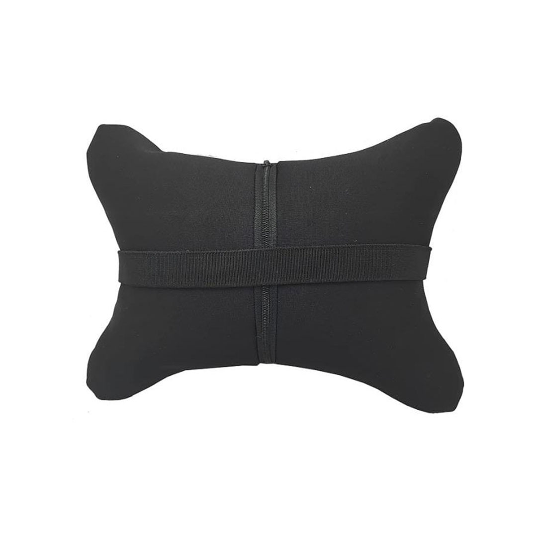 وسادة رقبة للسيارة 2 قطعة - فولكس فاجن - أسود/أبيض