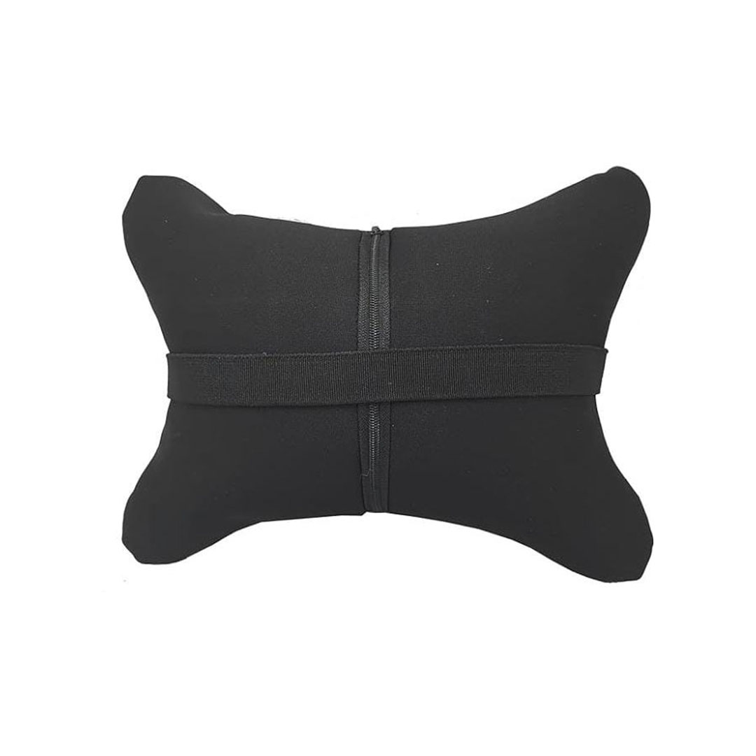 وسادة رقبة للسيارة 2 قطعة - كيا - أسود/أبيض