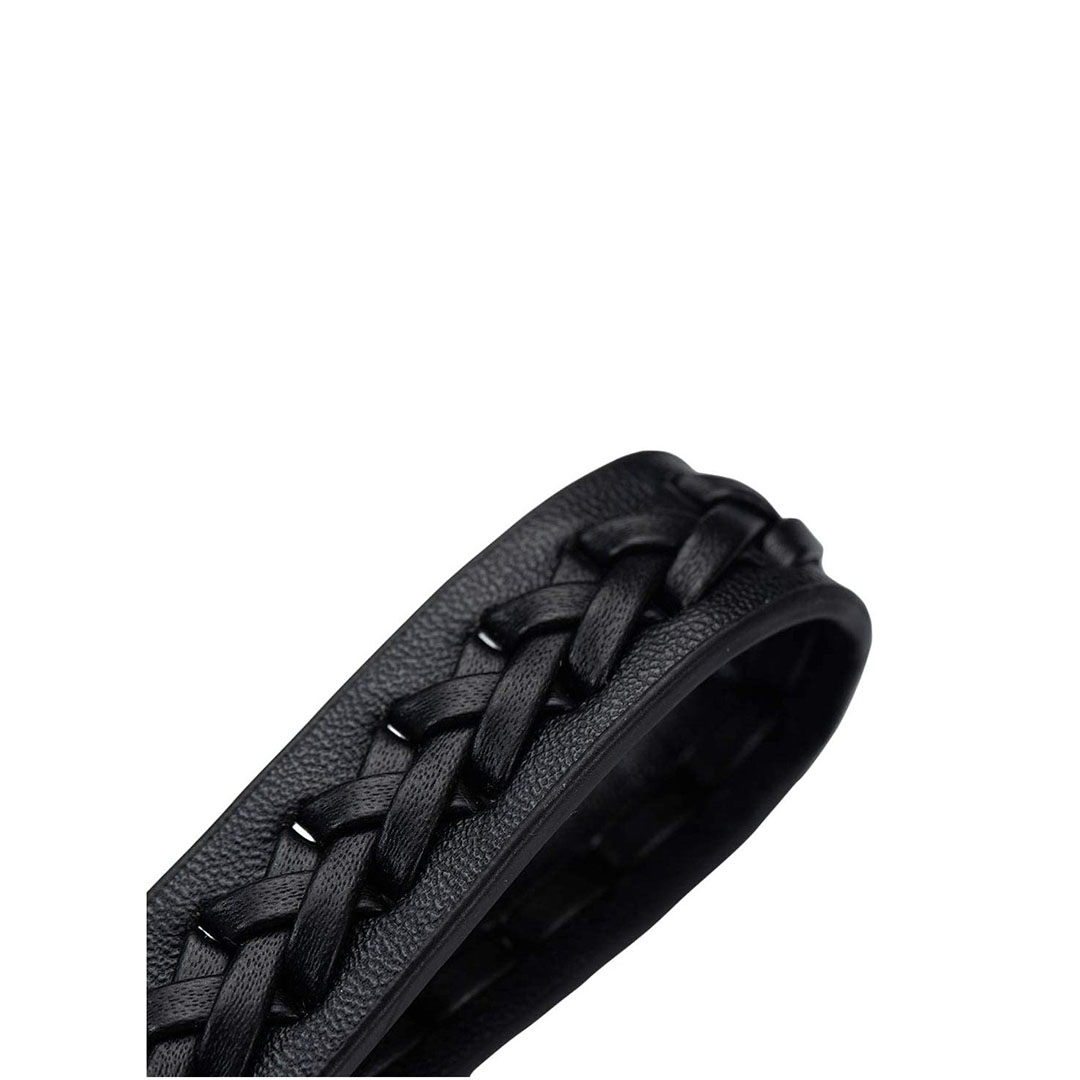 سلسلة مفاتيح جلد لسيارة فولكس - أسود