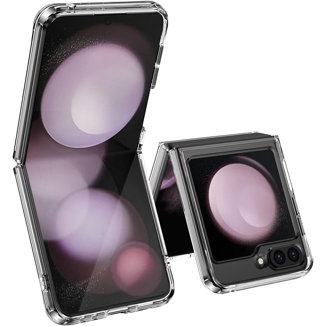 جراب لموبايل سامسونج جالاكسي Z فليب 5 5G - شفاف