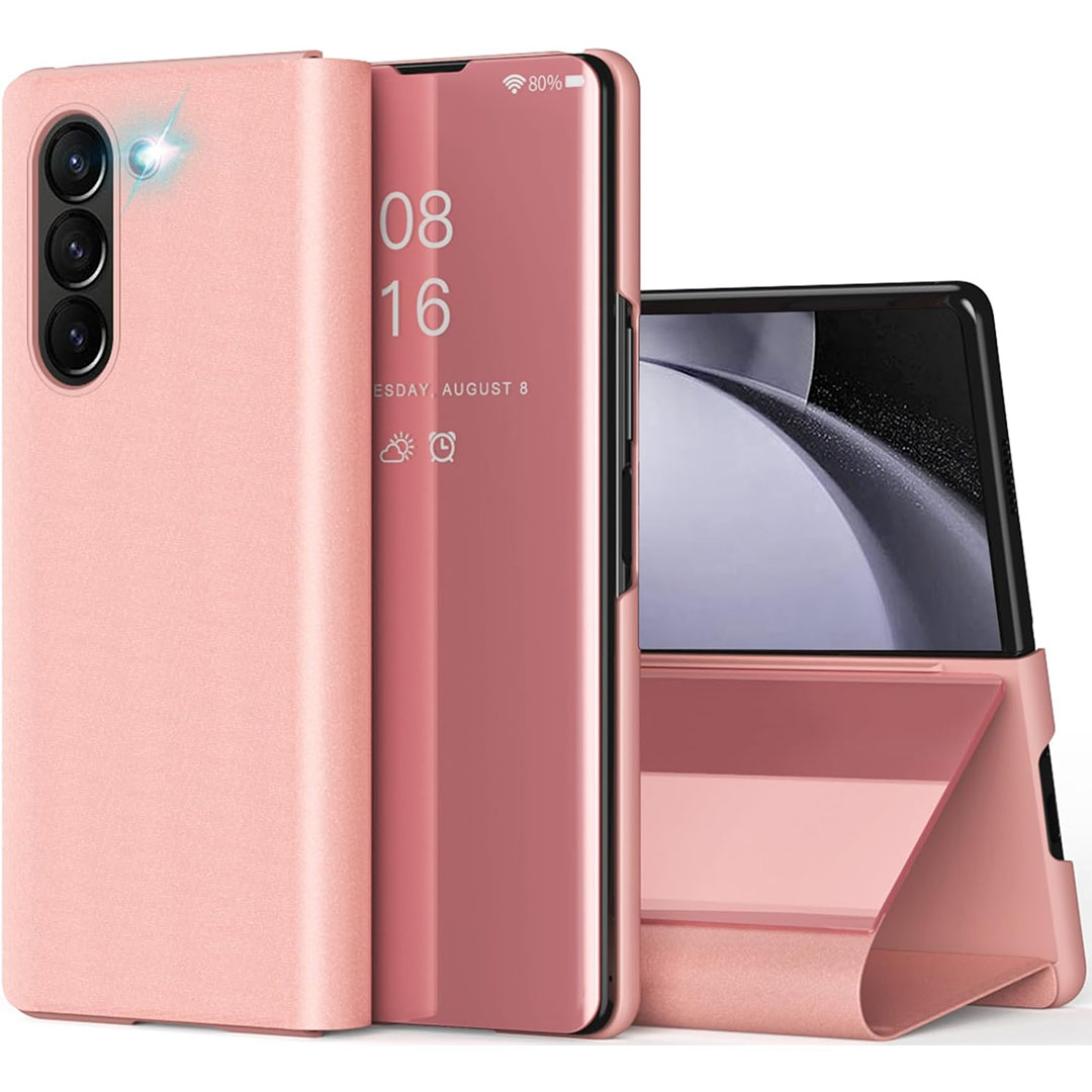 جراب لهاتف سامسونج Z فولد 5 - ذهبي/وردي