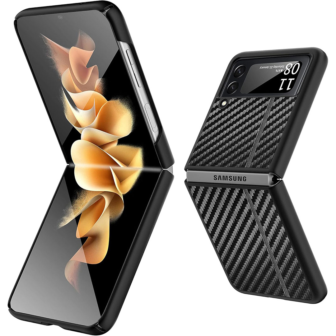 جراب لموبايل سامسونج جالاكسي Z فليب 3 5G - أسود