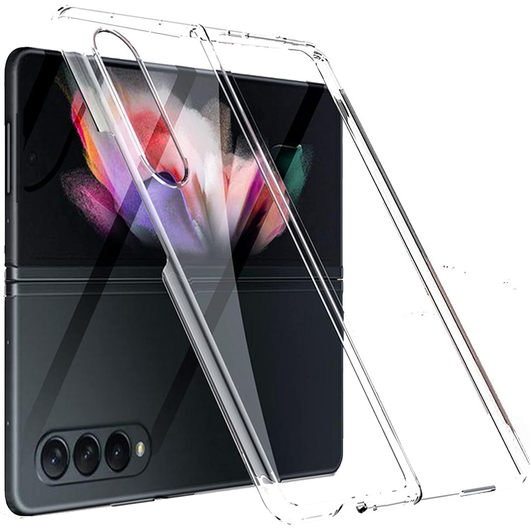 جراب حماية صلب لسامسونج جالاكسي Z فولد 3 5G - شفاف