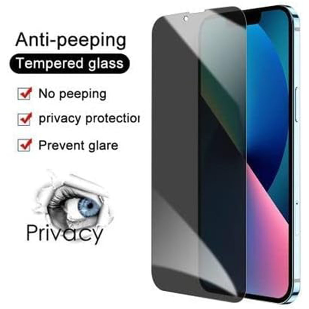 أسكرين حماية من الزجاج المقوى لموبايل ايفون 13 برو ماكس - شفاف
