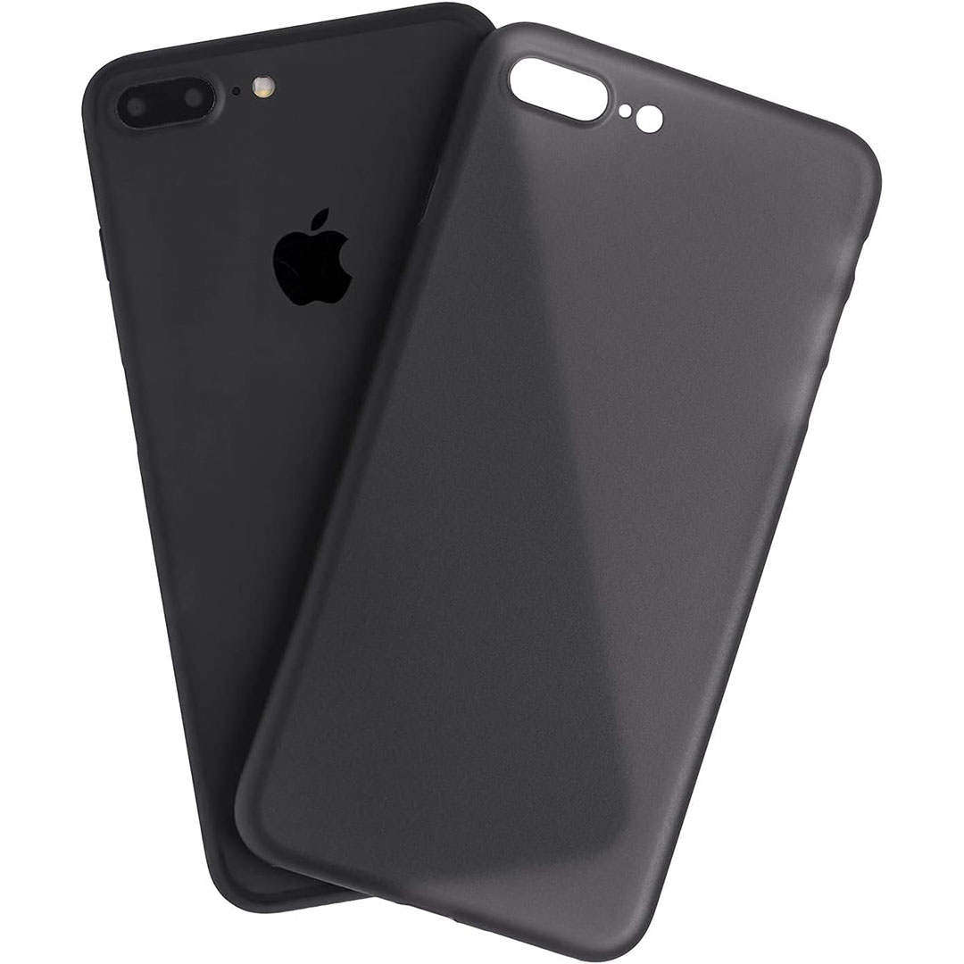 جراب بلاستيك نحيف لموبايل أيفون 7 بلس - أسود