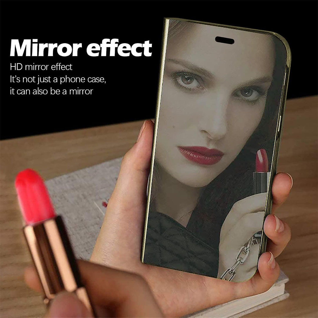 جراب بغطاء قابل للطي لموبايل شاومي ريدمي نوت 11 برو 5G - ذهبي