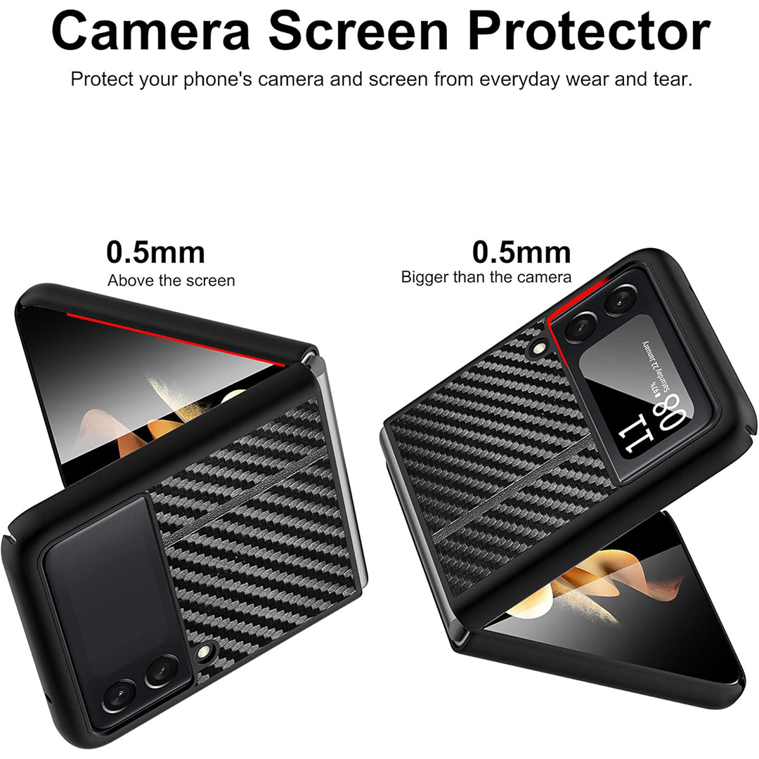 جراب لموبايل سامسونج جالاكسي Z فليب 3 5G - أسود