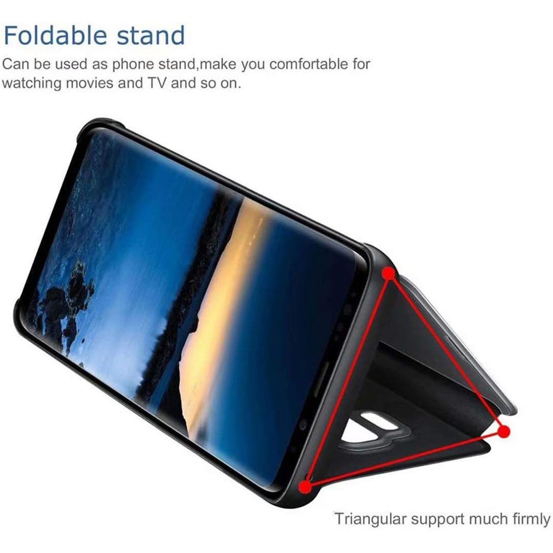 جراب لموبايل شاومي بوكو X3 NFC/بوكو X3 برو بغطاء قابل للطي - أسود