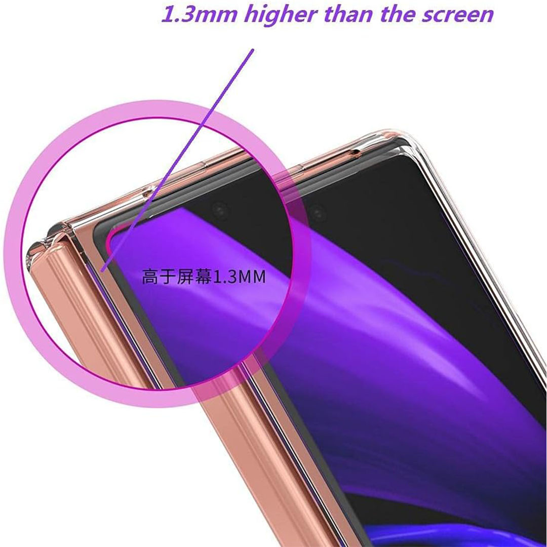 جراب لسامسونج جالاكسي Z فولد 2 5G - شفاف