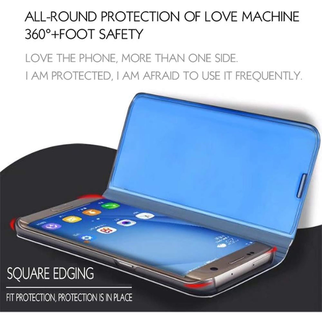 جراب بغطاء قابل للطي لموبايل سامسونج جالاكسي S23 الترا - أسود