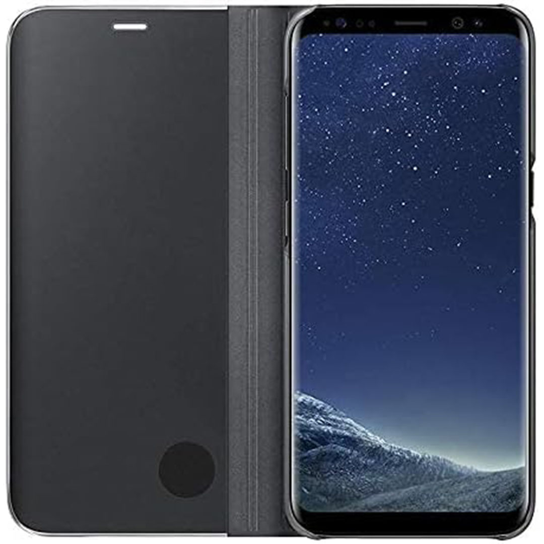 جراب حماية بمسند لموبايل سامسونج جالاكسي S8 - أسود