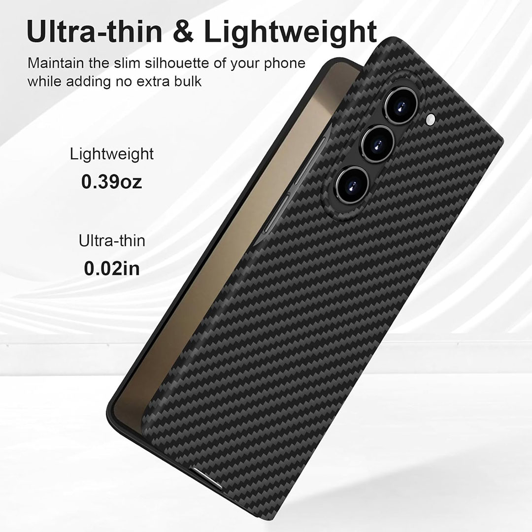 جراب رفيع من الكربون لسامسونج جالاكسي Z فولد 5 - أسود