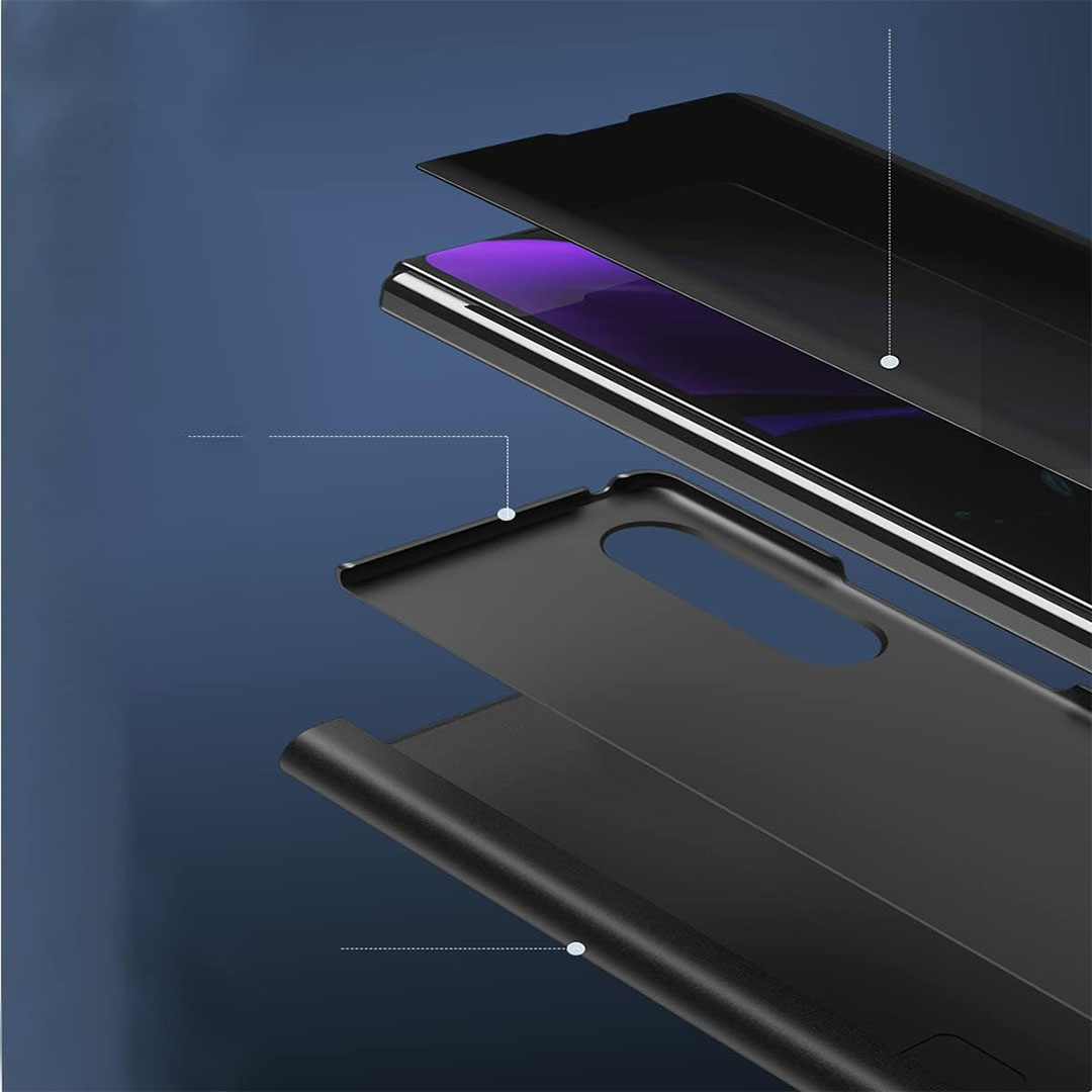 جراب حماية لموبايل سامسونج جالاكسي Z فولد 4 - فضي