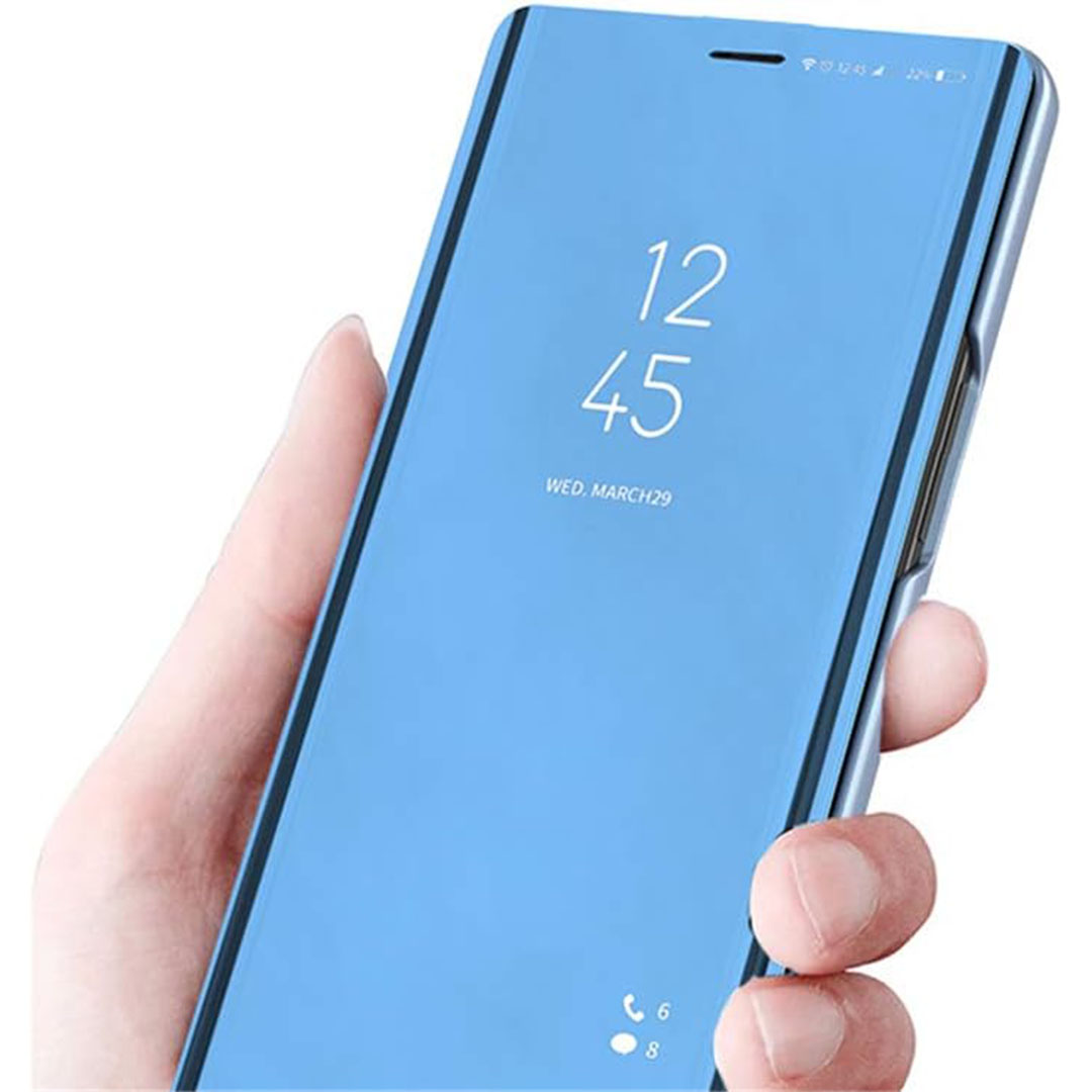 جراب بغطاء قابل للطي لموبايل سامسونج جالاكسي S23 FE - أسود