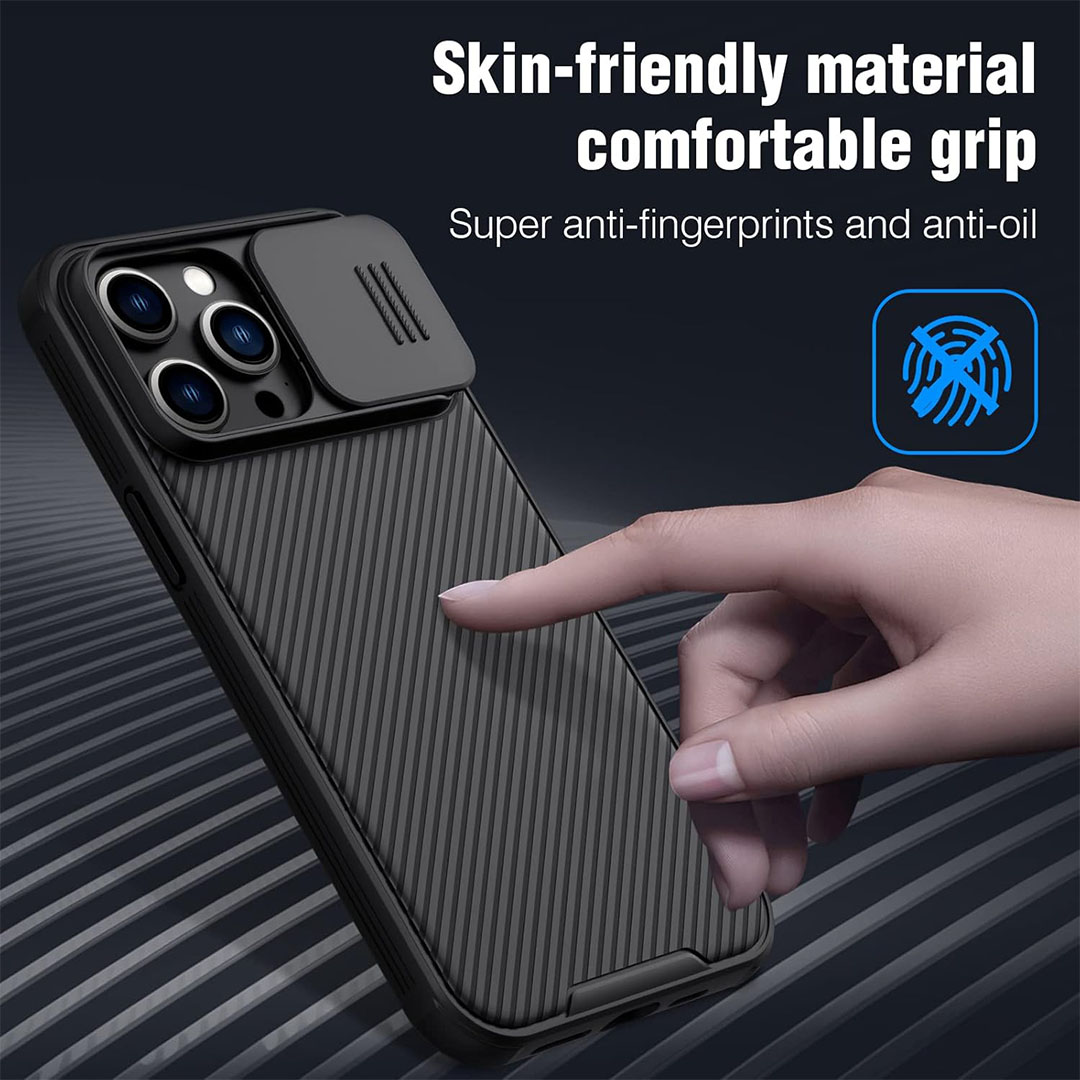 جراب مقاوم للصدمات والغبار لموبايل ايفون 14 برو ماكس - أسود