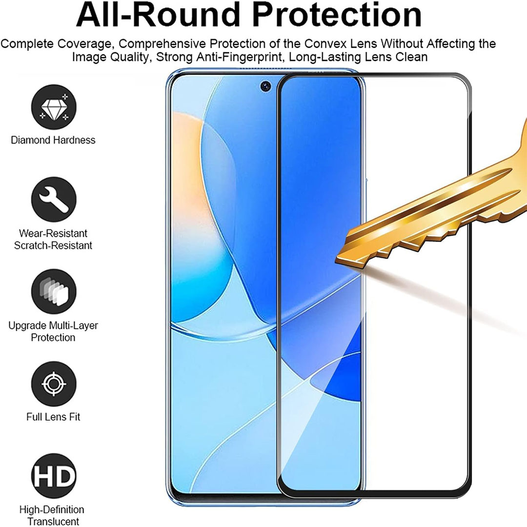 شاشة حماية لموبايل هواوي نوفا 9SE - أسود