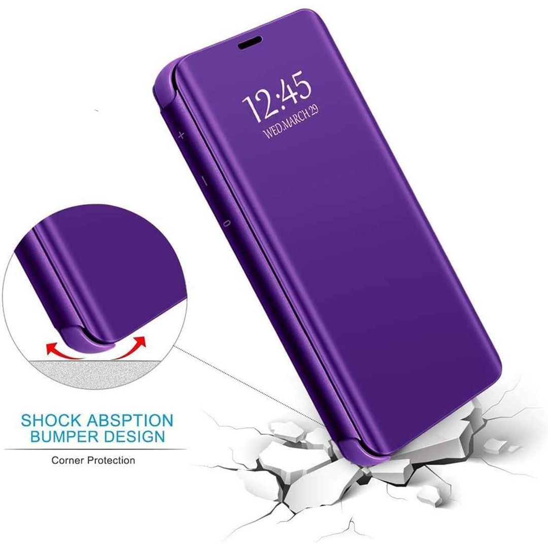 جراب بغطاء قابل للطي لموبايل شاومي ريدمي نوت 11 برو 4G - بنفسجي