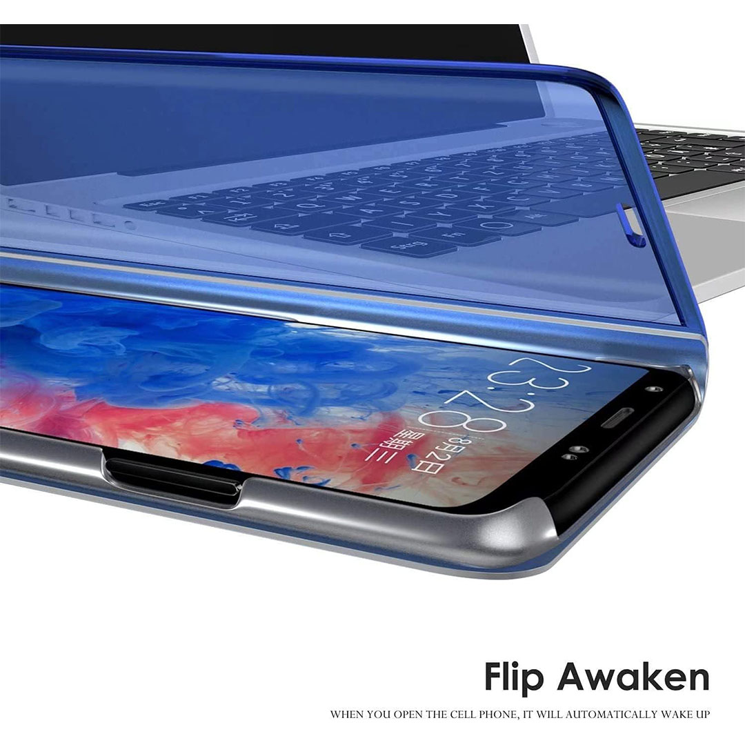 جراب بغطاء قابل للطي لموبايل هونر 50 لايت - أسود