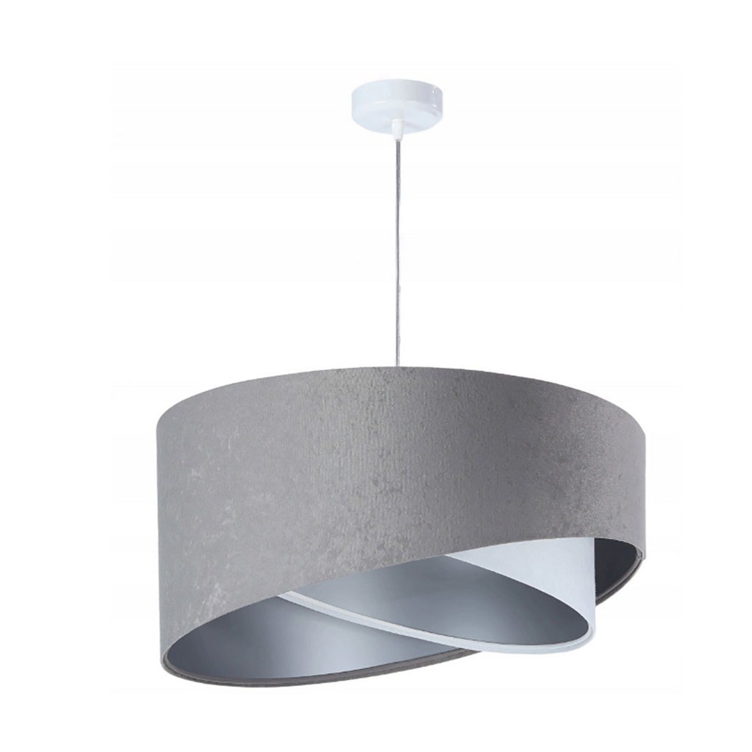 نجفة للسقف مودرن - رمادي/أبيض