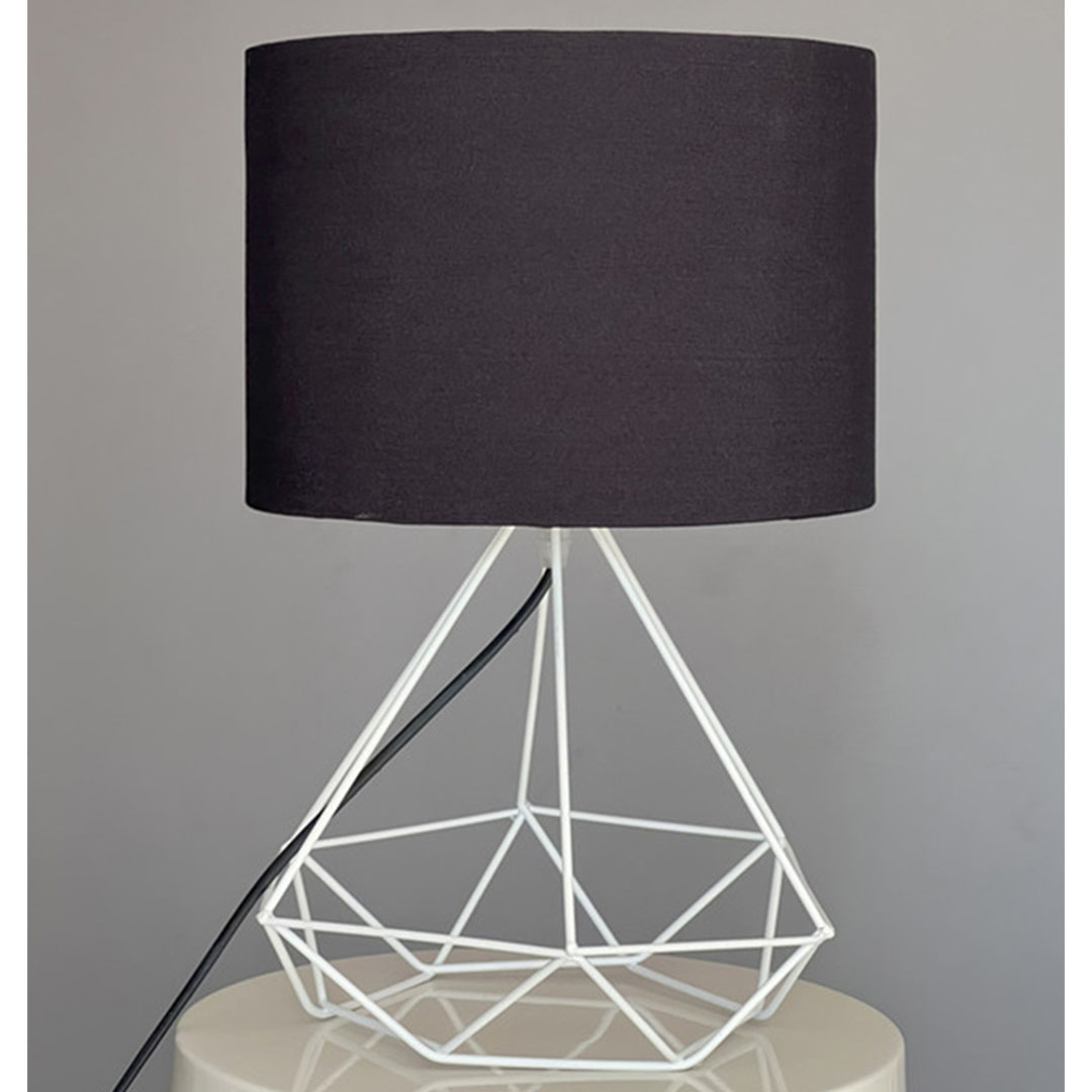 أباجورة للمكتب مودرن - أبيض/أسود - YLN-22