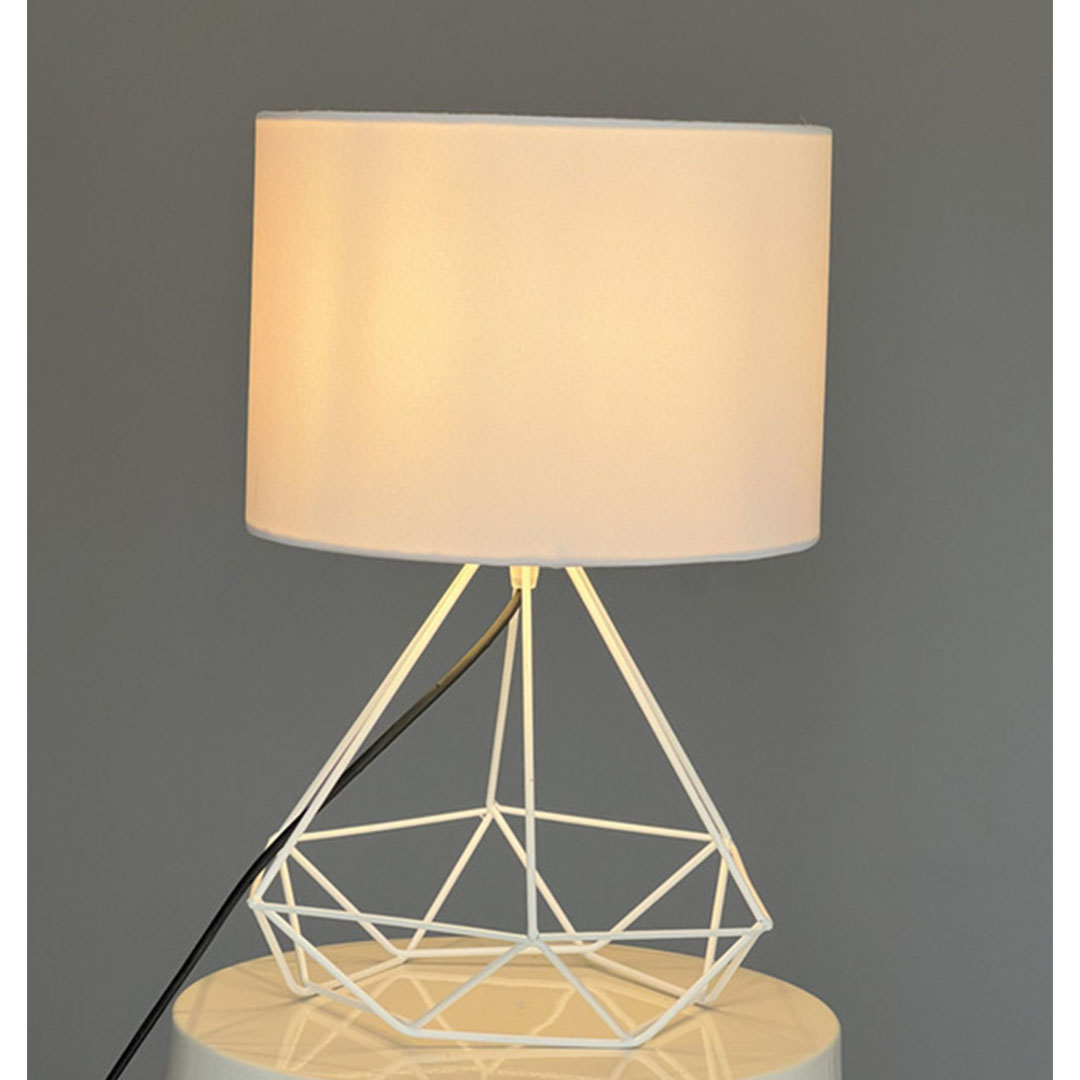 أباجورة للمكتب مودرن - أبيض - YLN-24