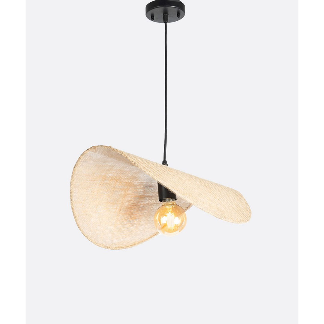 نجفة للسقف مودرن - أسود/بيچ