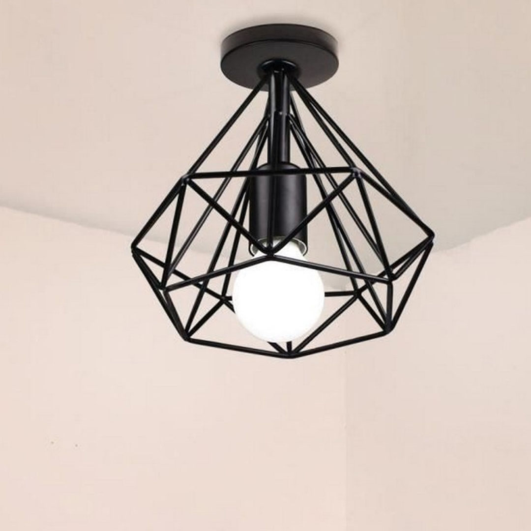 مصباح للسقف مودرن - أسود