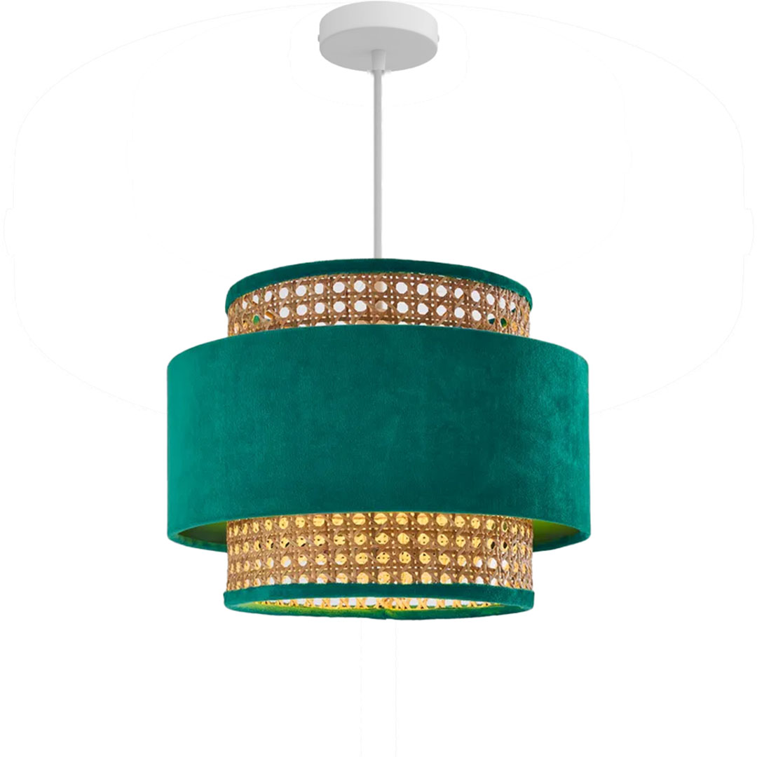 نجفة للسقف مودرن - بيج/أخضر