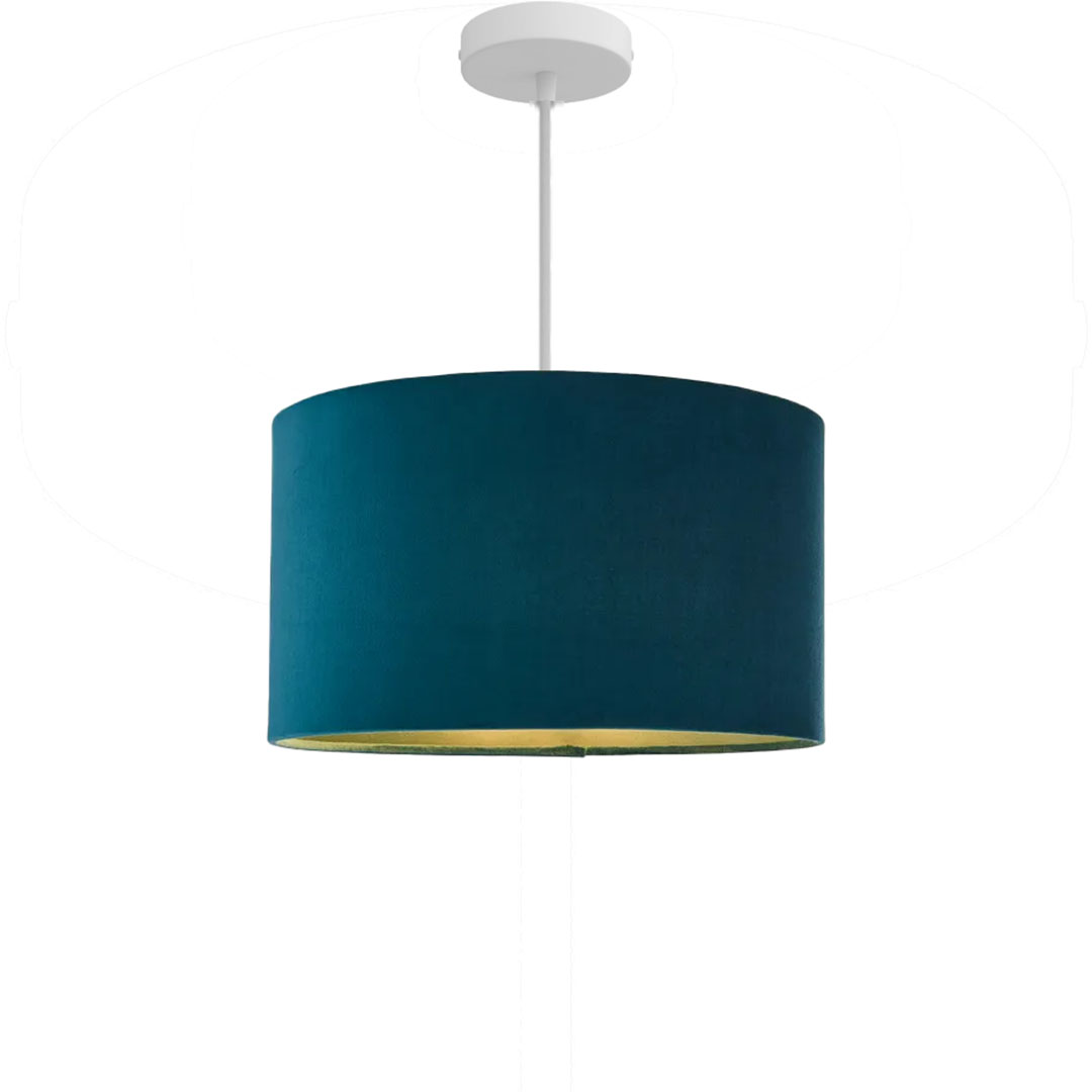 نجفة للسقف مودرن - أبيض/فيروزي