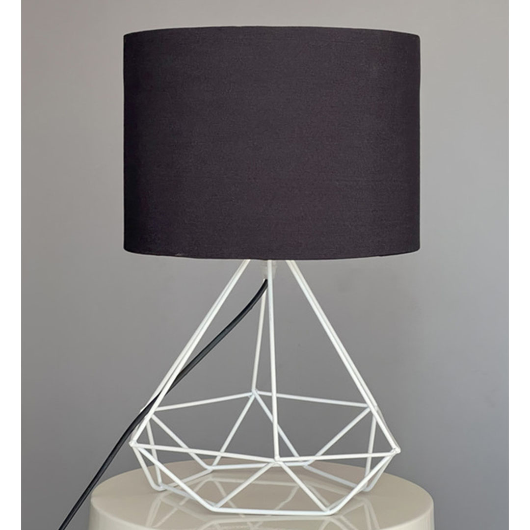 أباجورة للمكتب مودرن - أبيض/أسود - YLN-22