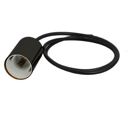 وحدة إضاءة سلك طويل - أسود