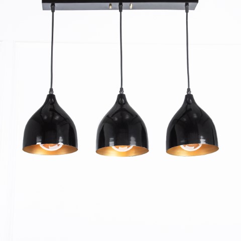 نجفة ناعومي مسطرة - أسود