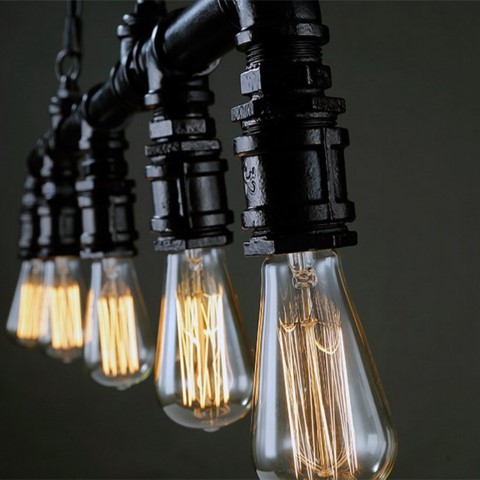 نجفة دروبلايت خماسية - أسود