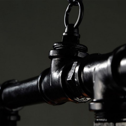 نجفة دروبلايت خماسية - أسود