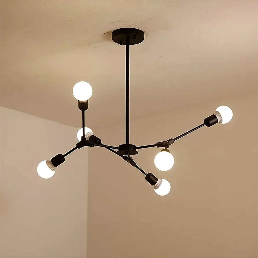 نجفة سبيدو - ٦ اطراف - اسود