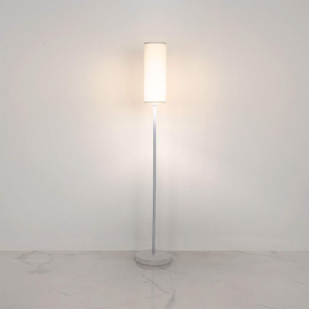 لمبادير ابيض قاعدة رخام